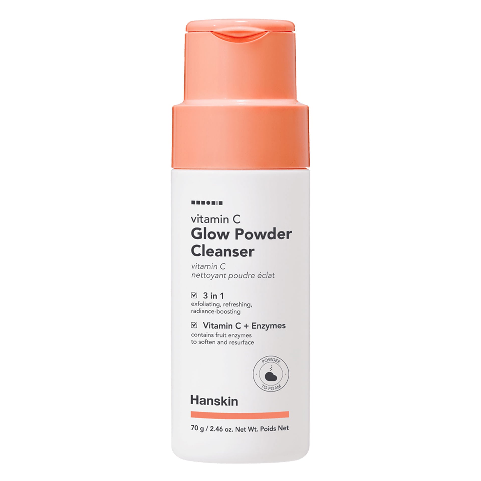 Hanskin Vitamin C Glow Powder Cleanser - mygeisha.com