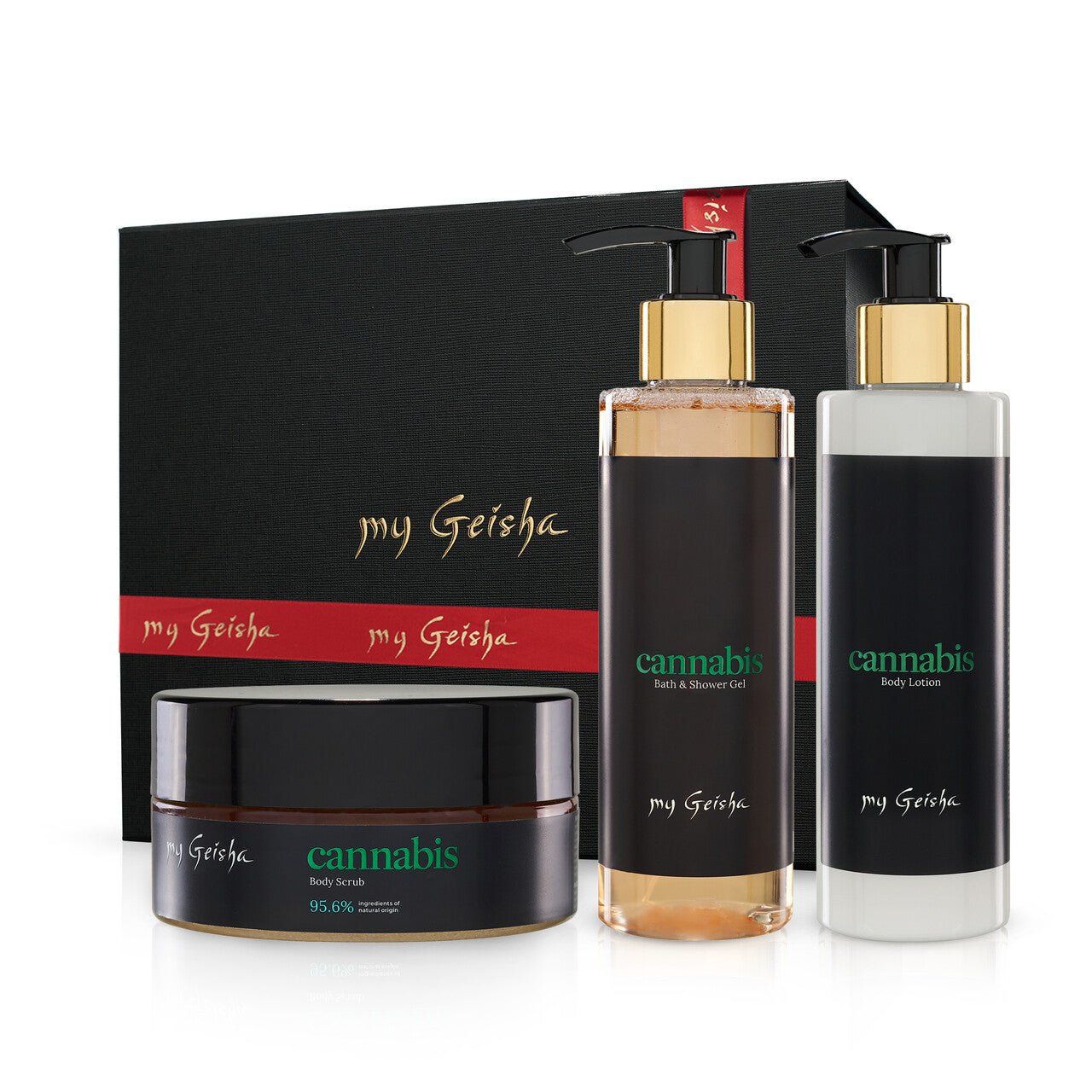 my Geisha Cannabis Christmas Bodycare Set - mygeisha.com