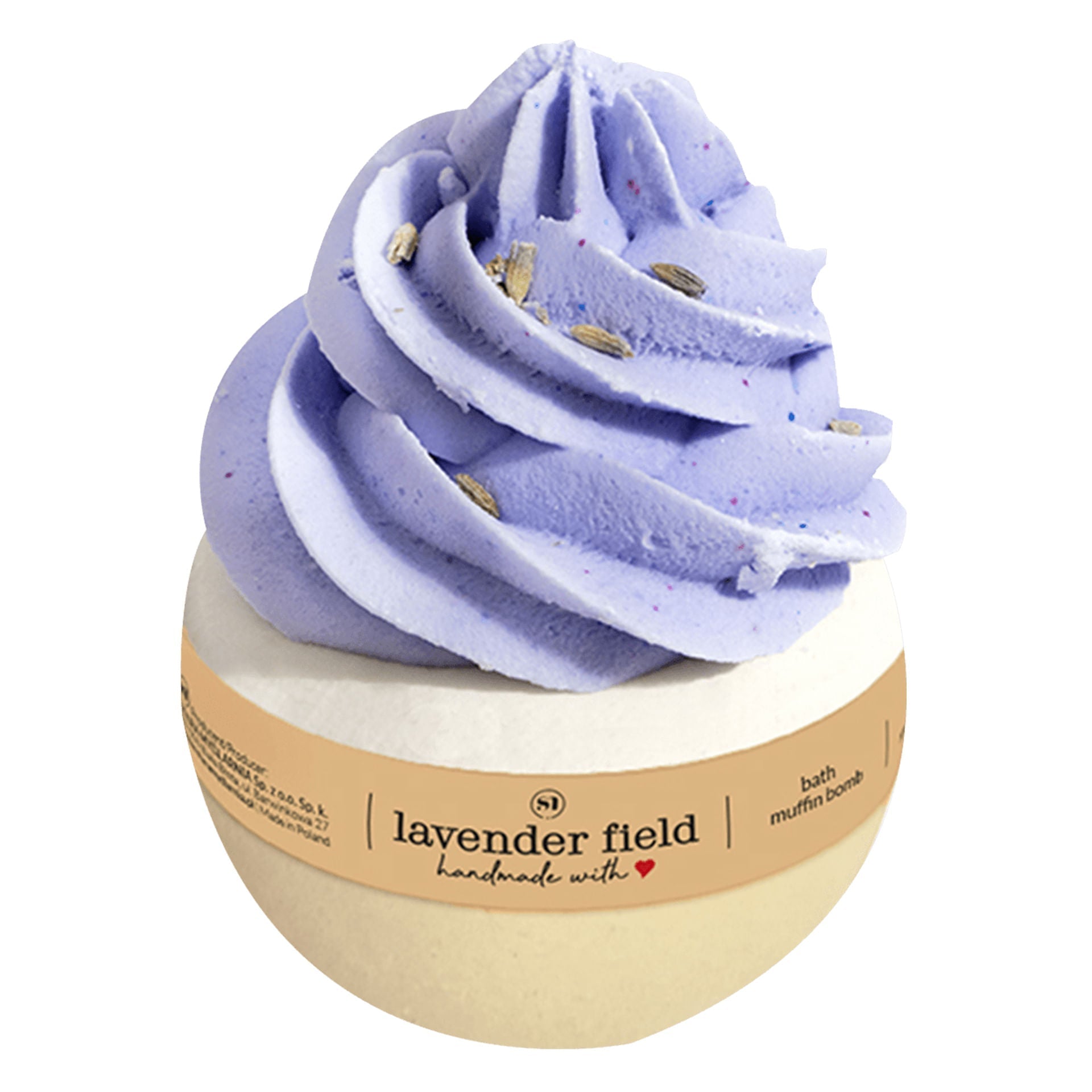 Stara Mydlarnia Lavender Field 2In1 Bath Muffin Bomb - mygeisha.com